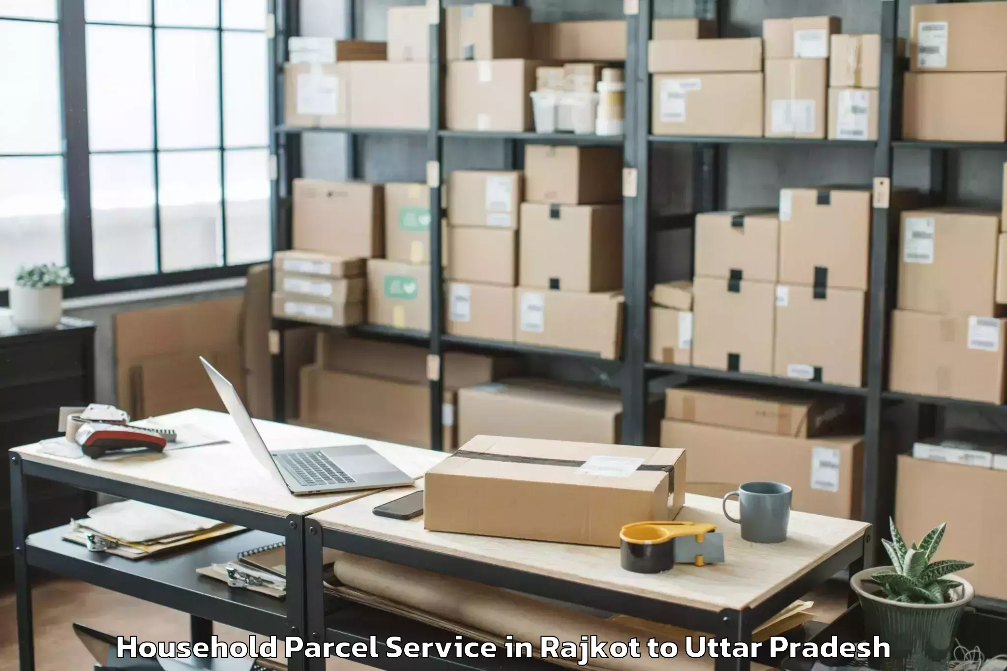 Hassle-Free Rajkot to Jhinjhak Household Parcel